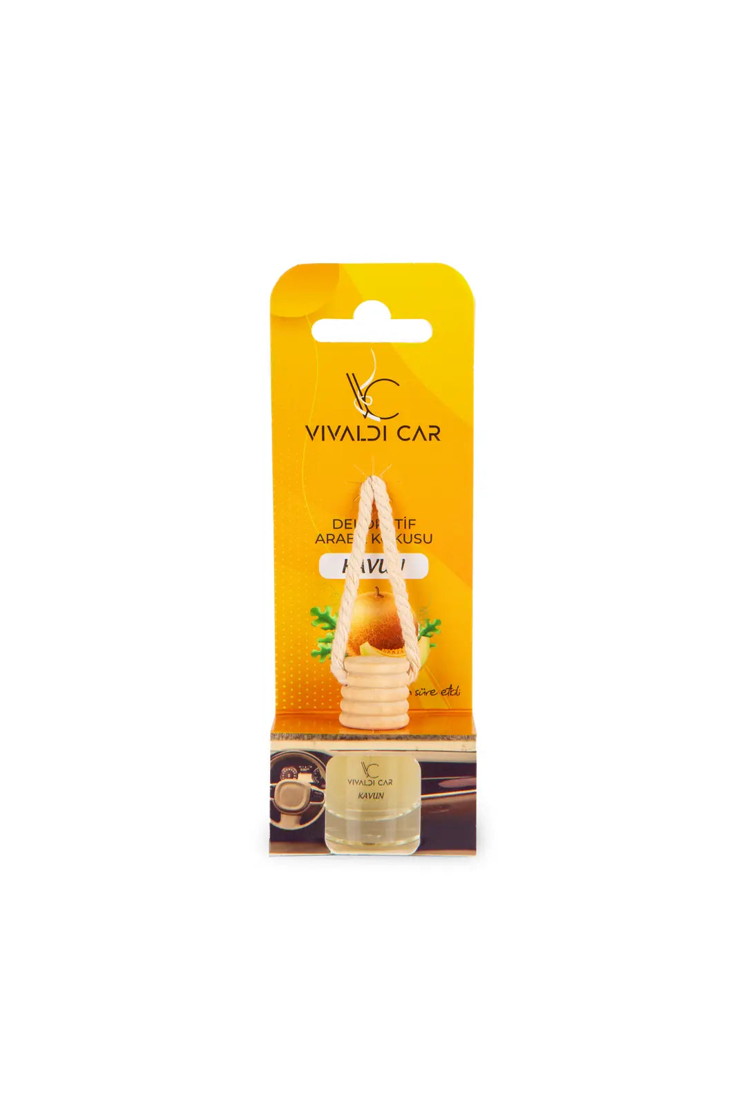 Vivaldi Car Kavun Kokulu Oto Kokusu İpli Asma Araba Kokusu 8 ml