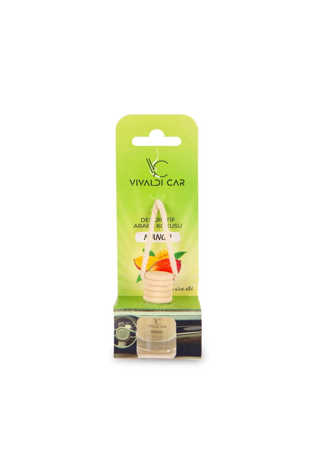 Vivaldi Car Mango Kokulu Oto Kokusu İpli Asma Araba Kokusu 8 ml