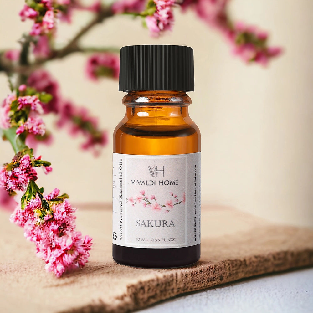 Sakura Çiçeği Aromaterapi  Esansiyel Buhurdanlık Yağı 10 ml