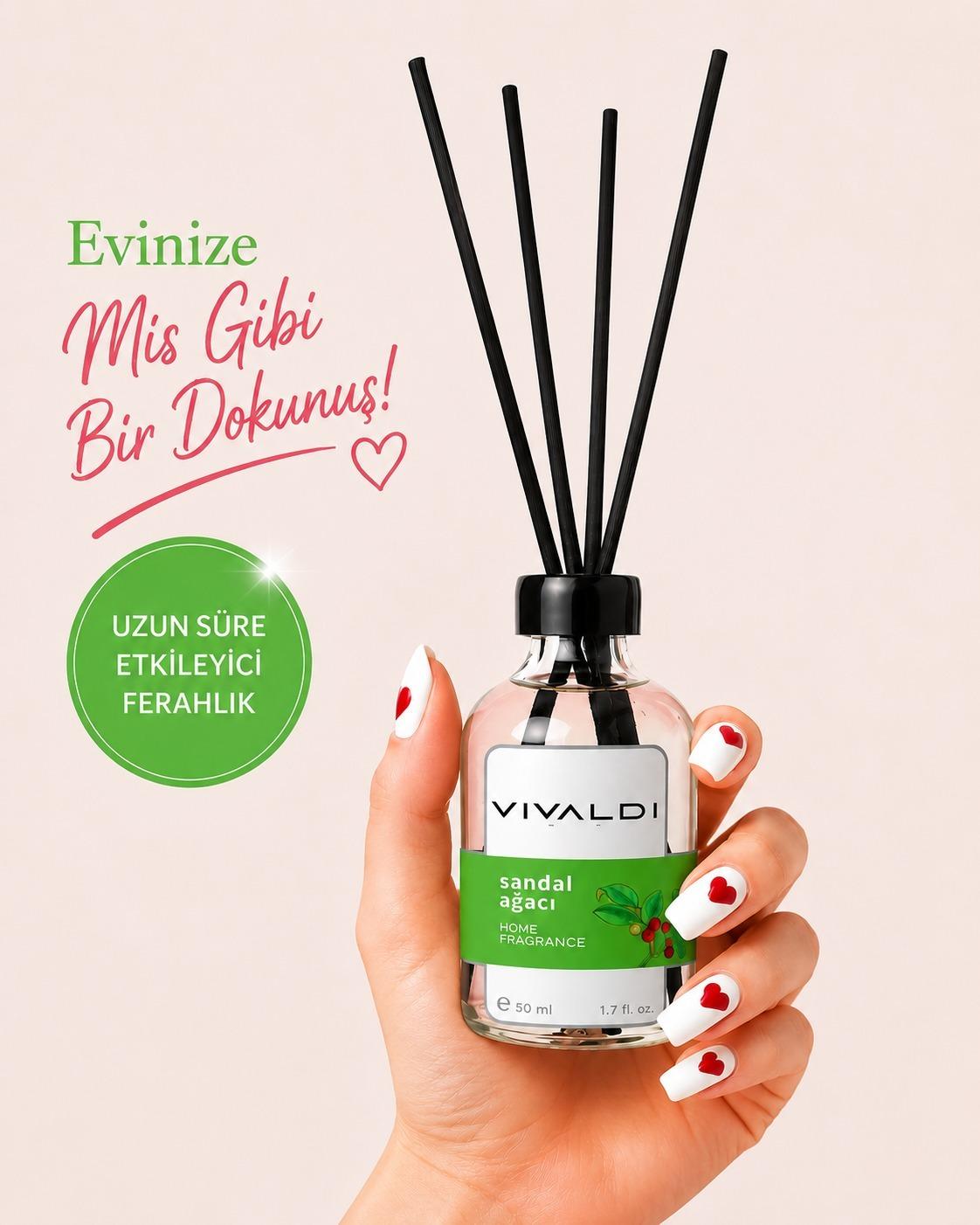 Sandal Ağacı 50 ml çubuklu oda kokusu şişesi