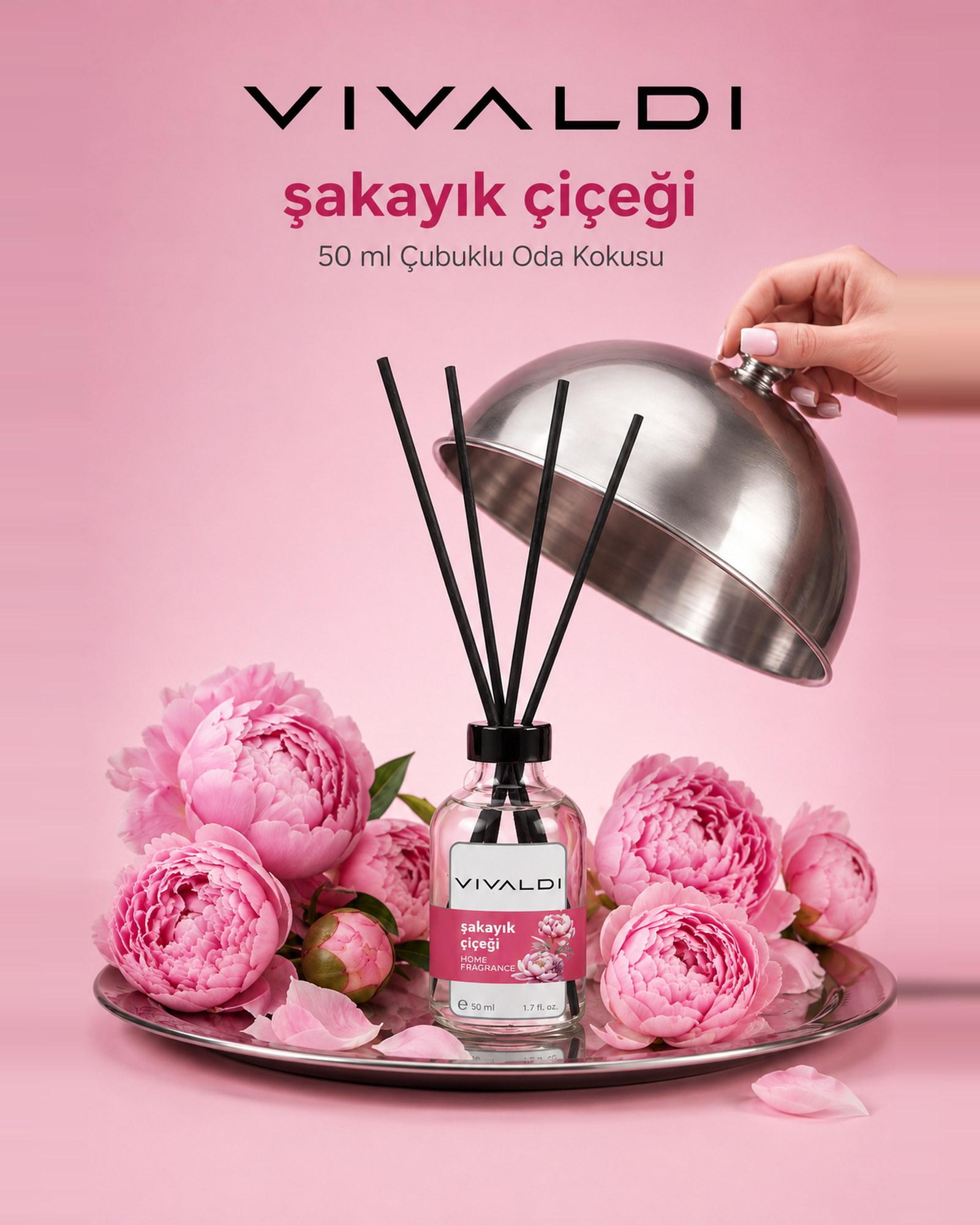 Şakayık Çiçeği 50 ml çubuklu oda kokusu şişesi — ikinci görünüm