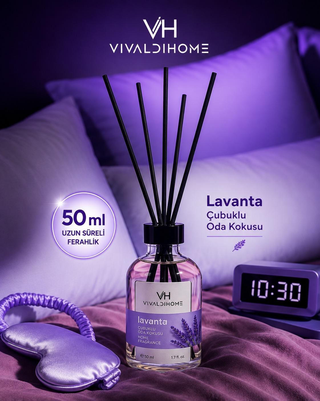 Lavanta 50 ml çubuklu oda kokusu şişesi