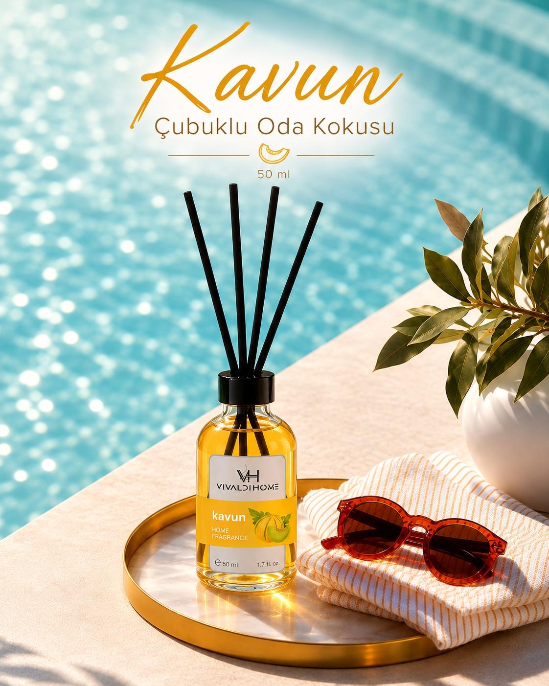 Kavun 50 ml çubuklu oda kokusu şişesi