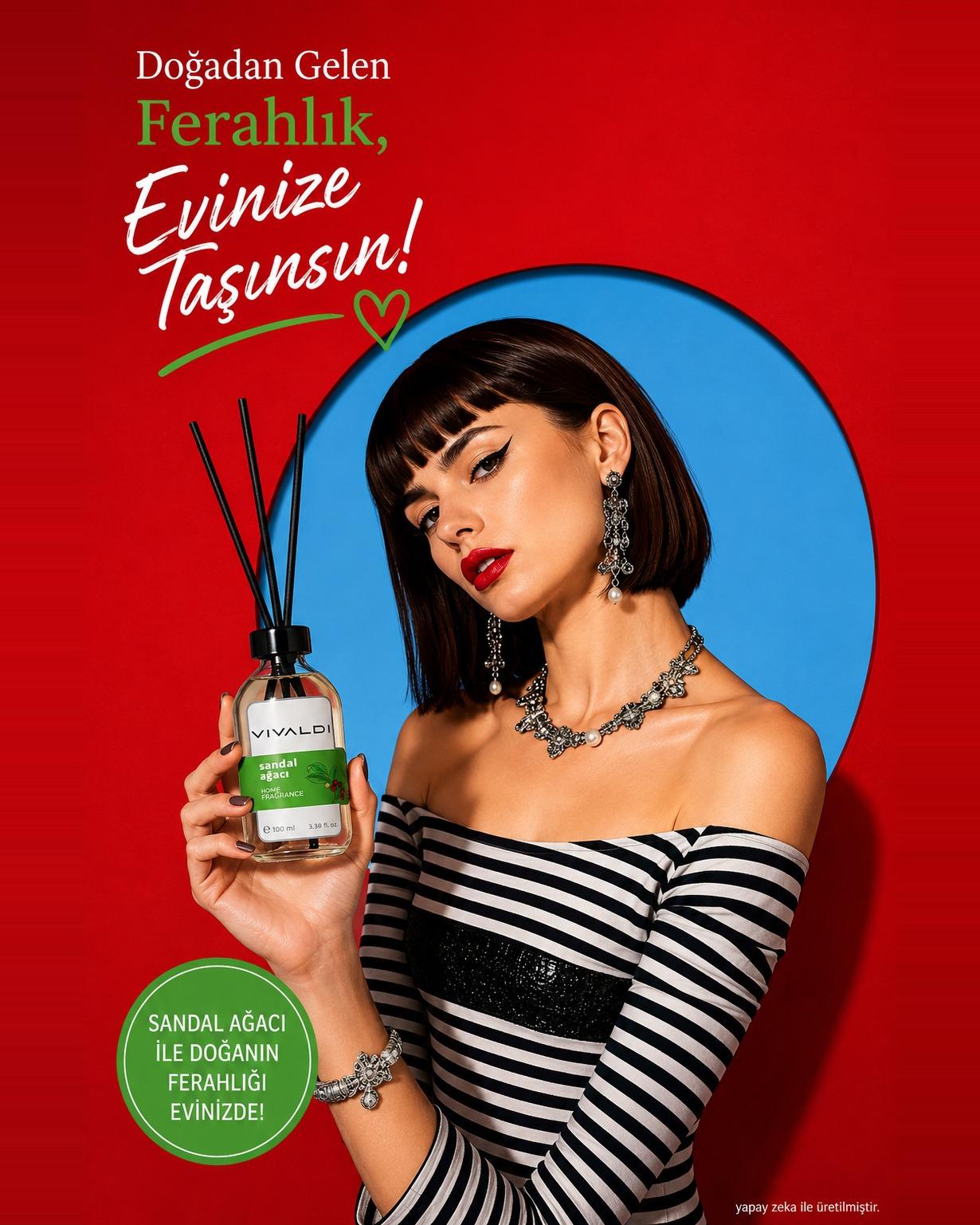 Sandal Ağacı 100 ml çubuklu oda kokusu şişesi
