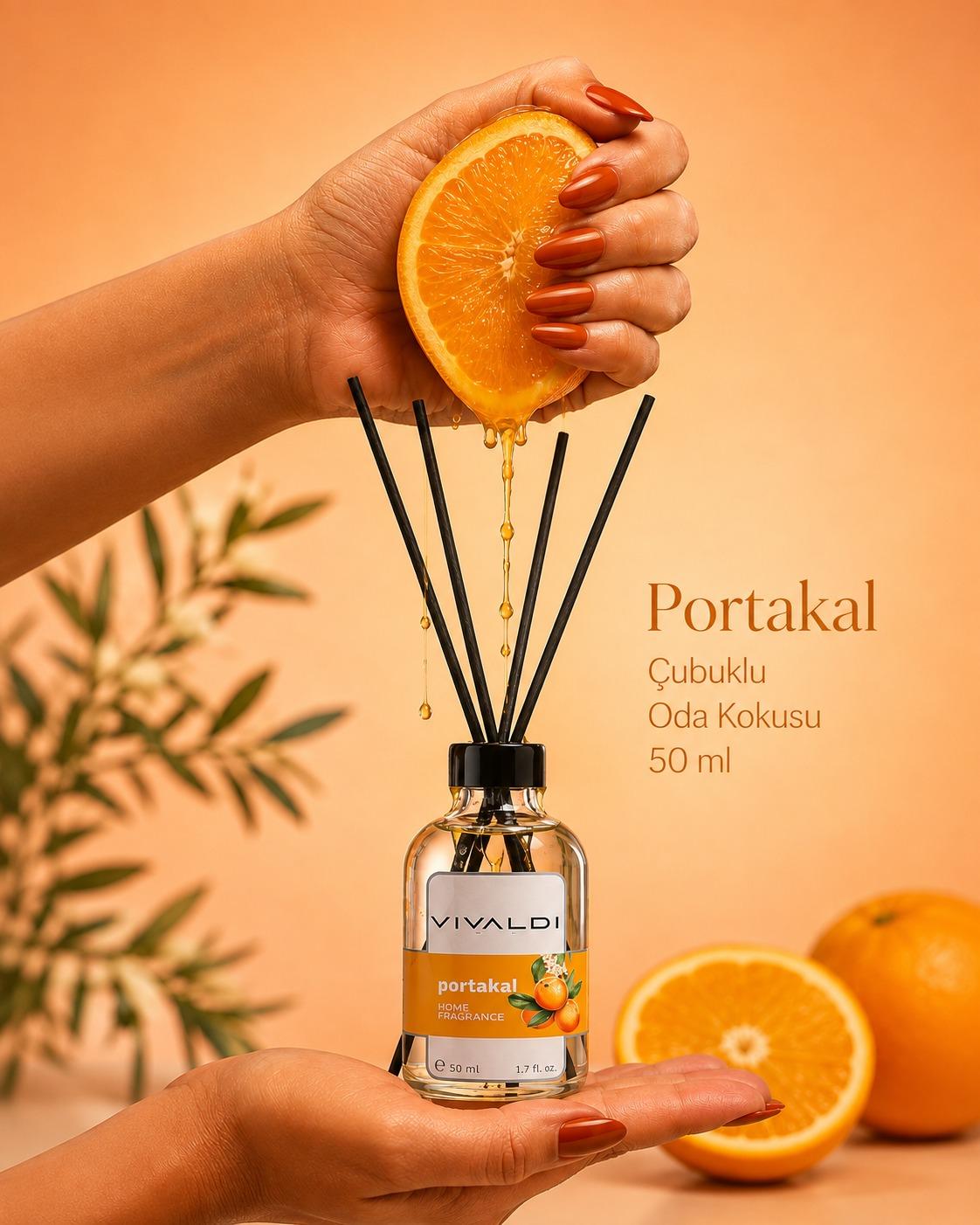 Portakal 50 ml çubuklu oda kokusu şişesi