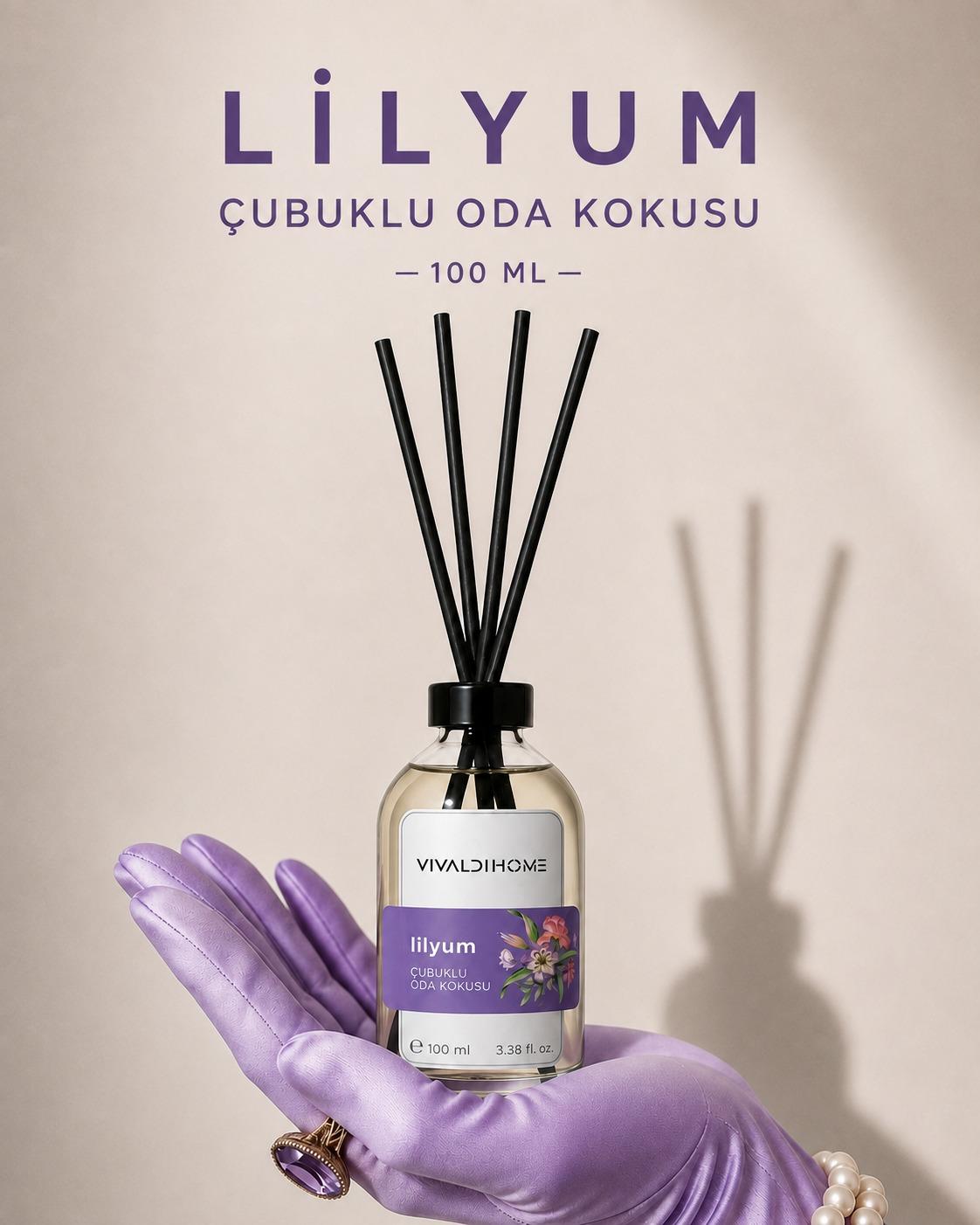 Lilyum 100 ml çubuklu oda kokusu şişesi