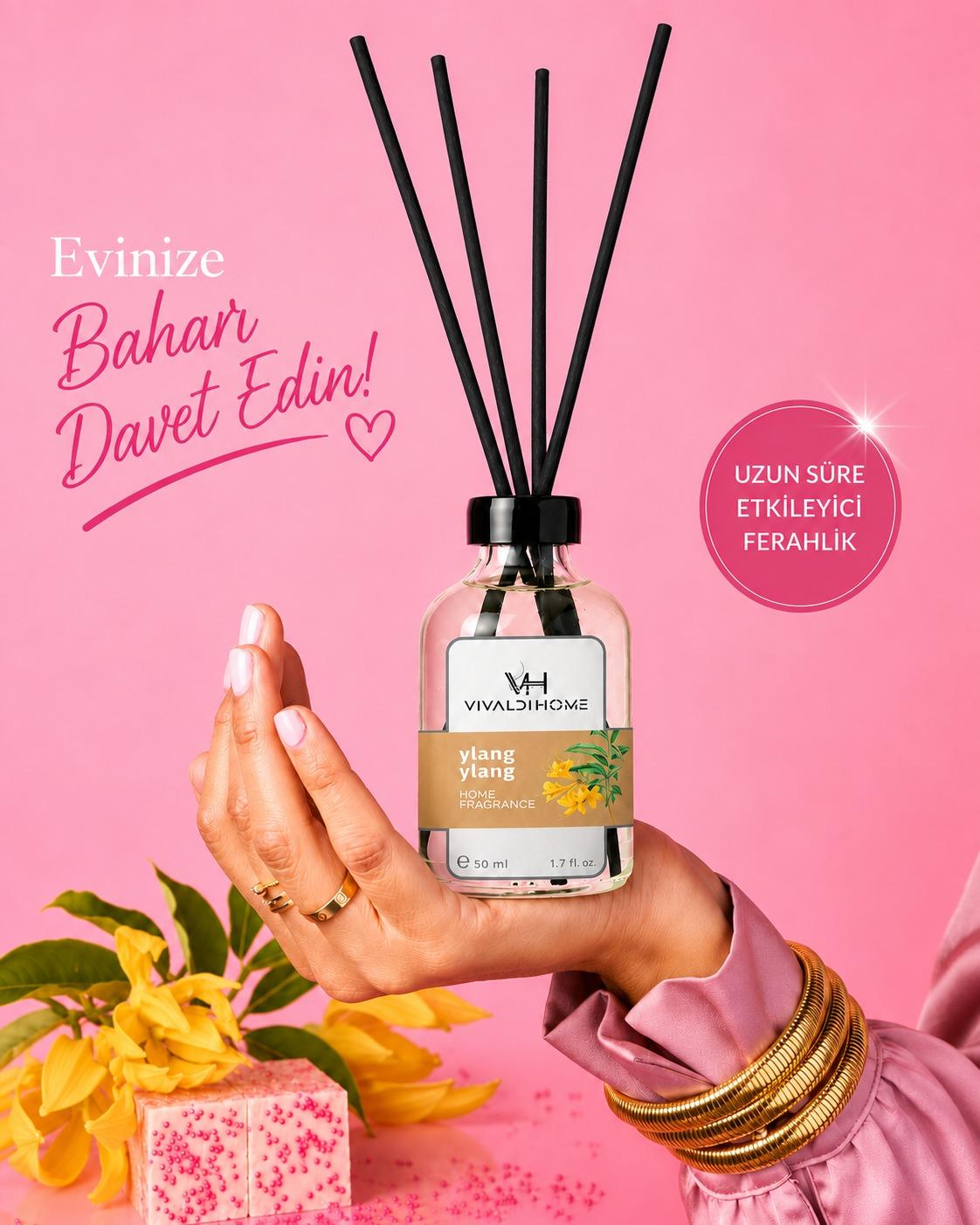 Ylang Ylang 50 ml çubuklu oda kokusu şişesi
