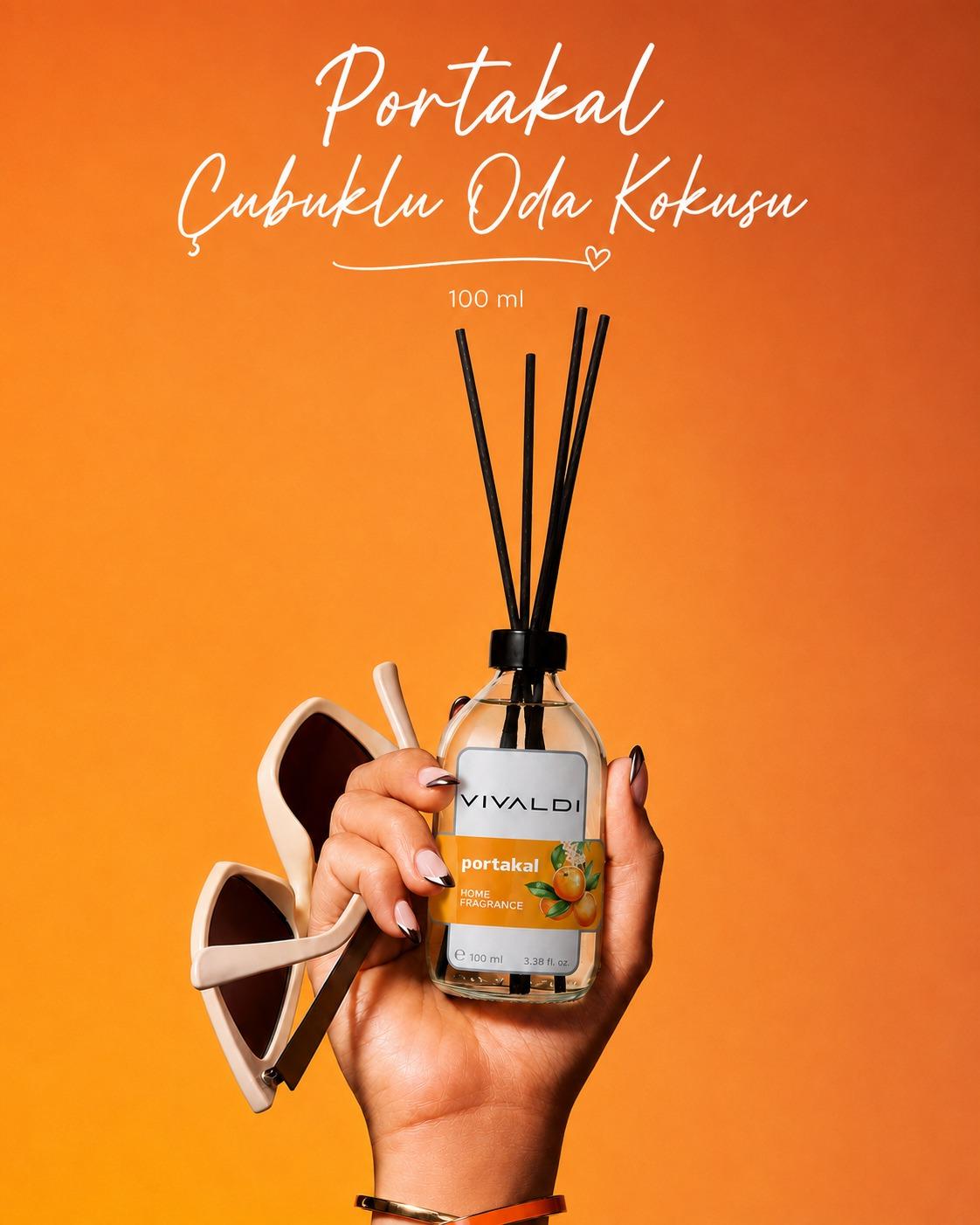 Portakal 100 ml çubuklu oda kokusu şişesi