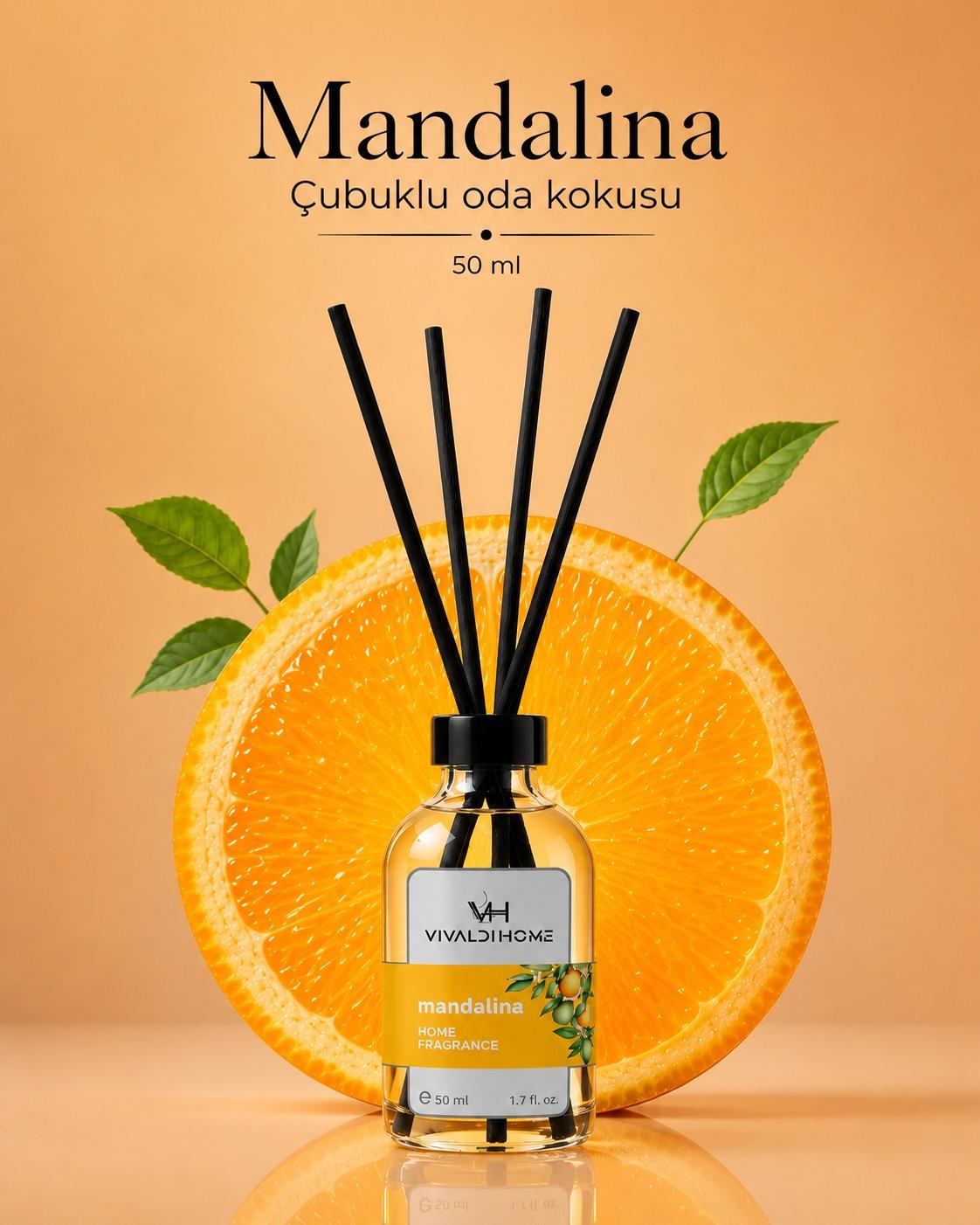 Mandalina 50 ml çubuklu oda kokusu şişesi