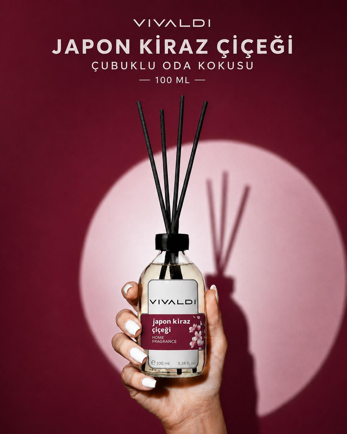 Japon Kiraz Çiçeği 100 ml çubuklu oda kokusu şişesi
