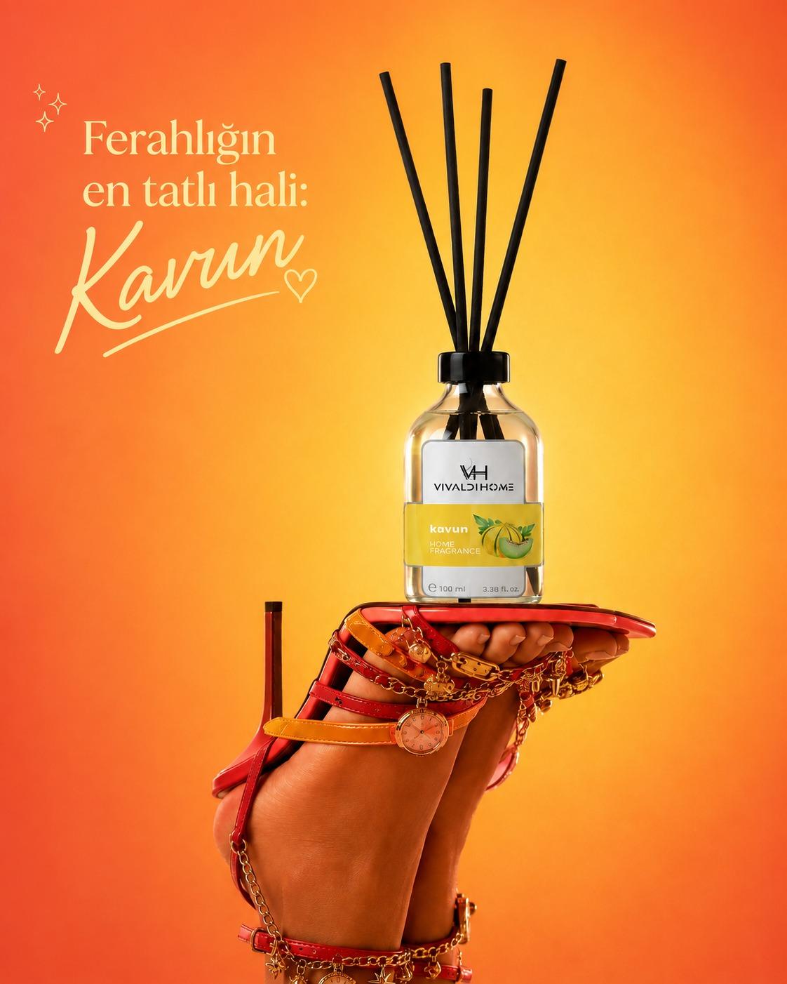 Kavun 100 ml çubuklu oda kokusu şişesi