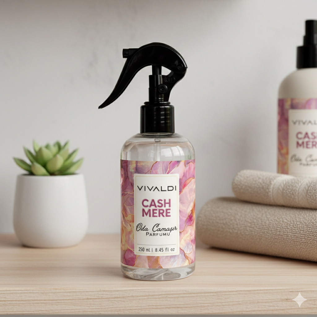 Cashmere Oda ve Çamaşır Spreyi 250 ml, Kalıcı & Ferah Koku