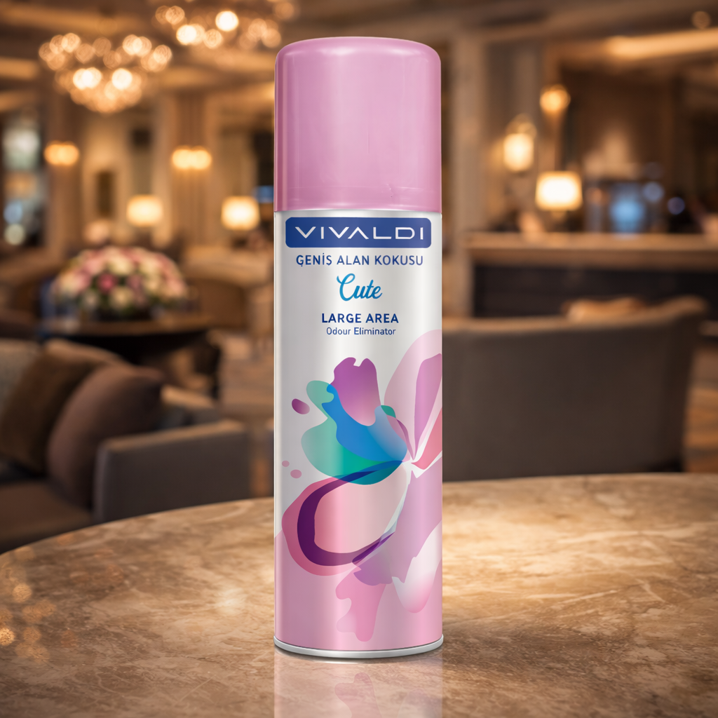 Cute Geniş Alan Kokusu Aerosol 500 ml – Uzun Süre Kalıcı Oda ve Ortam Spreyi