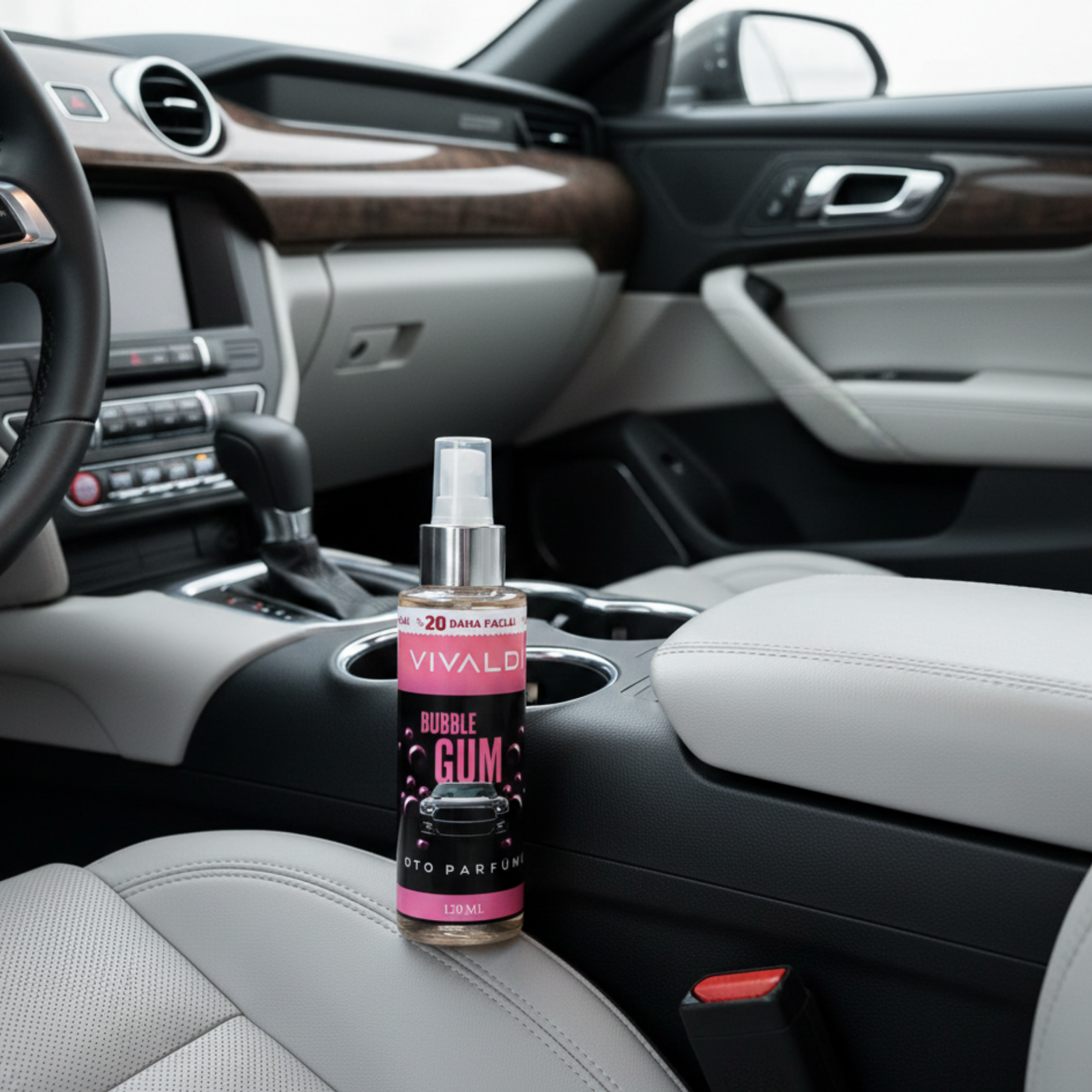 Bubble Gum Sakız Araba Kokusu Sprey 120 ml – Kalıcı Oto Parfümü, Ferahlatıcı Araç Kokusu